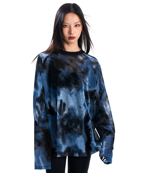 Blurred Print Top